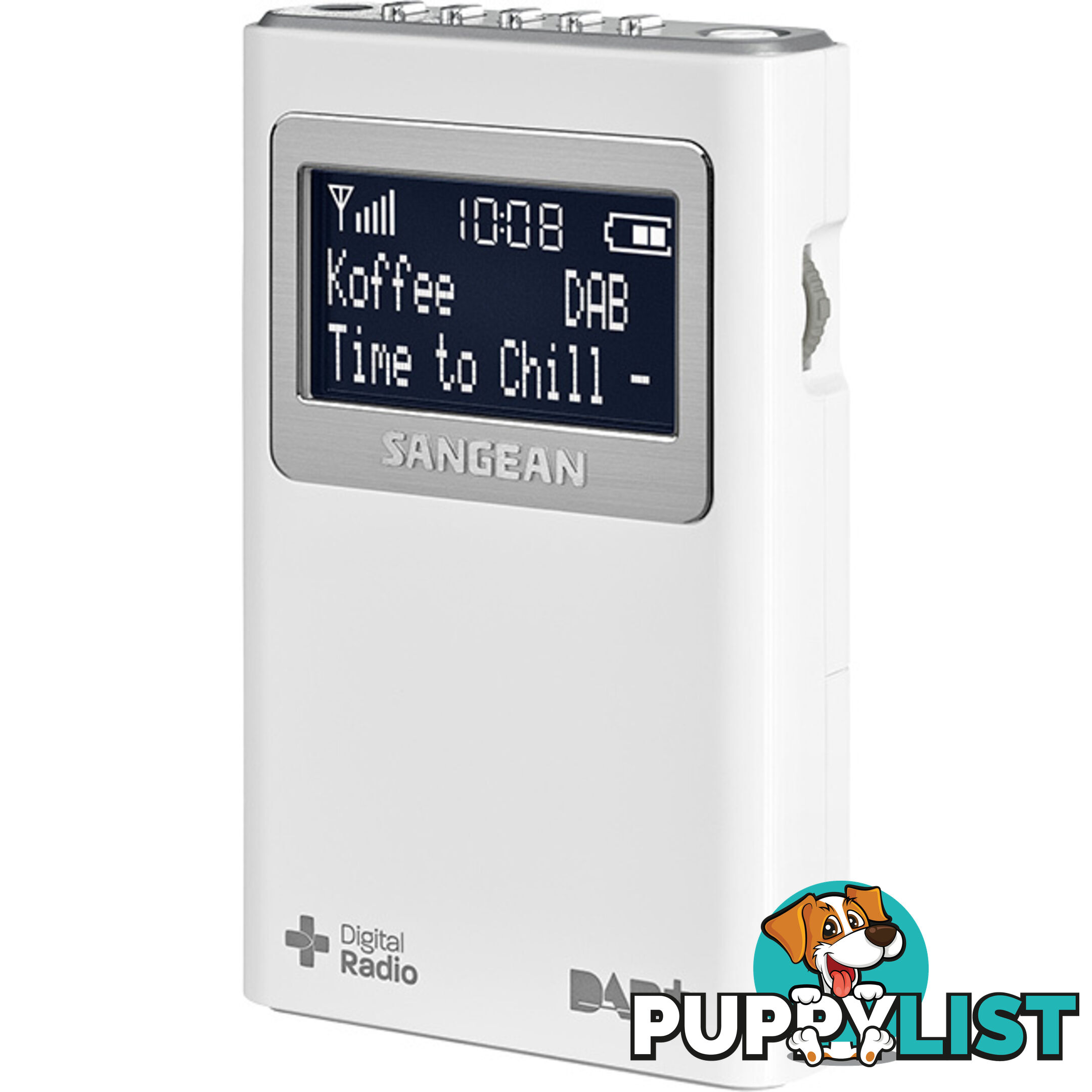 DPR39 WHITE DAB+/FM POCKET RADIO 5 PRESETS INCLUDES HEADPHONE