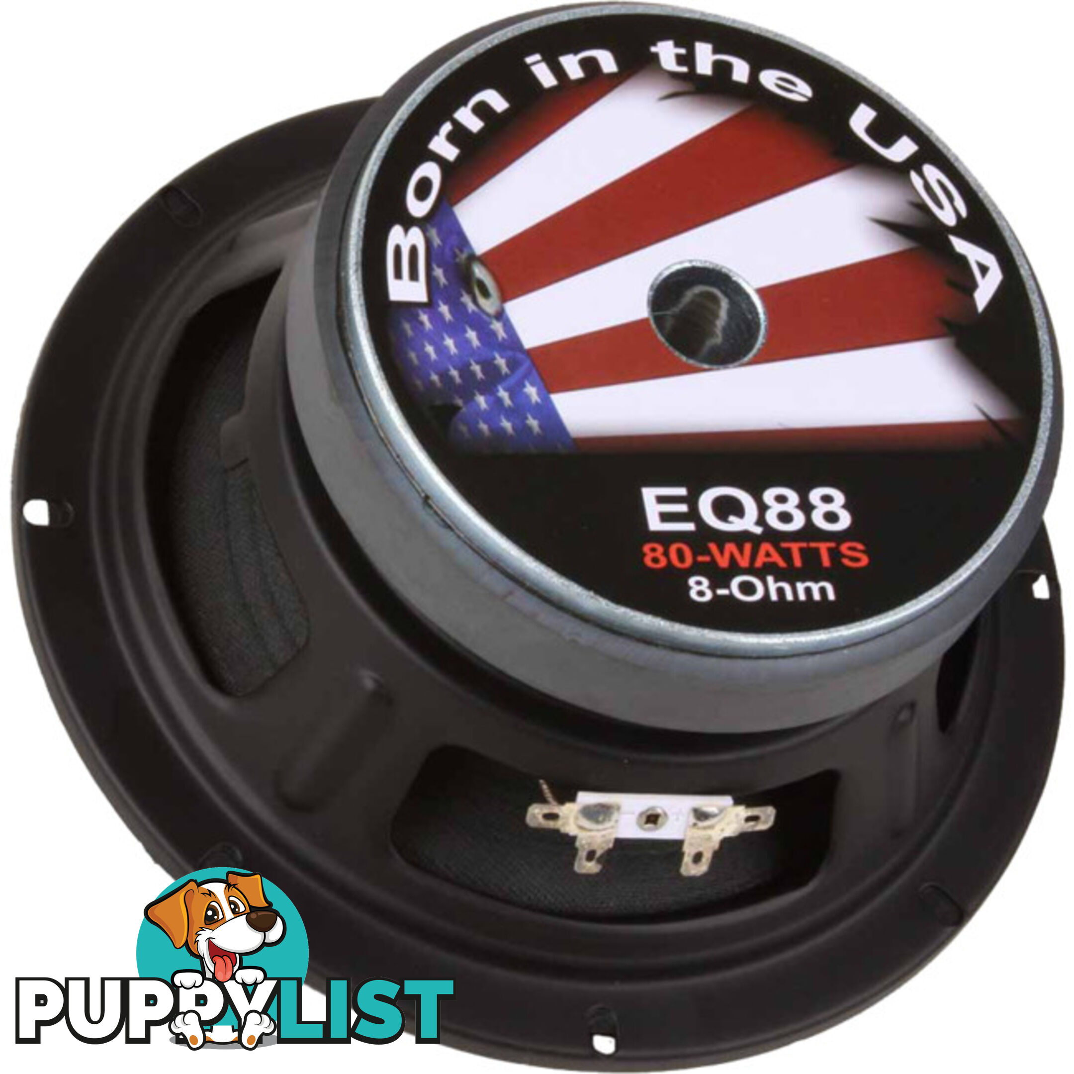 EQ8-8 8 INCH CLOTH SPEAKER-VENTED BASKET 8 INCH MIDBASS, 100W, 8OHM