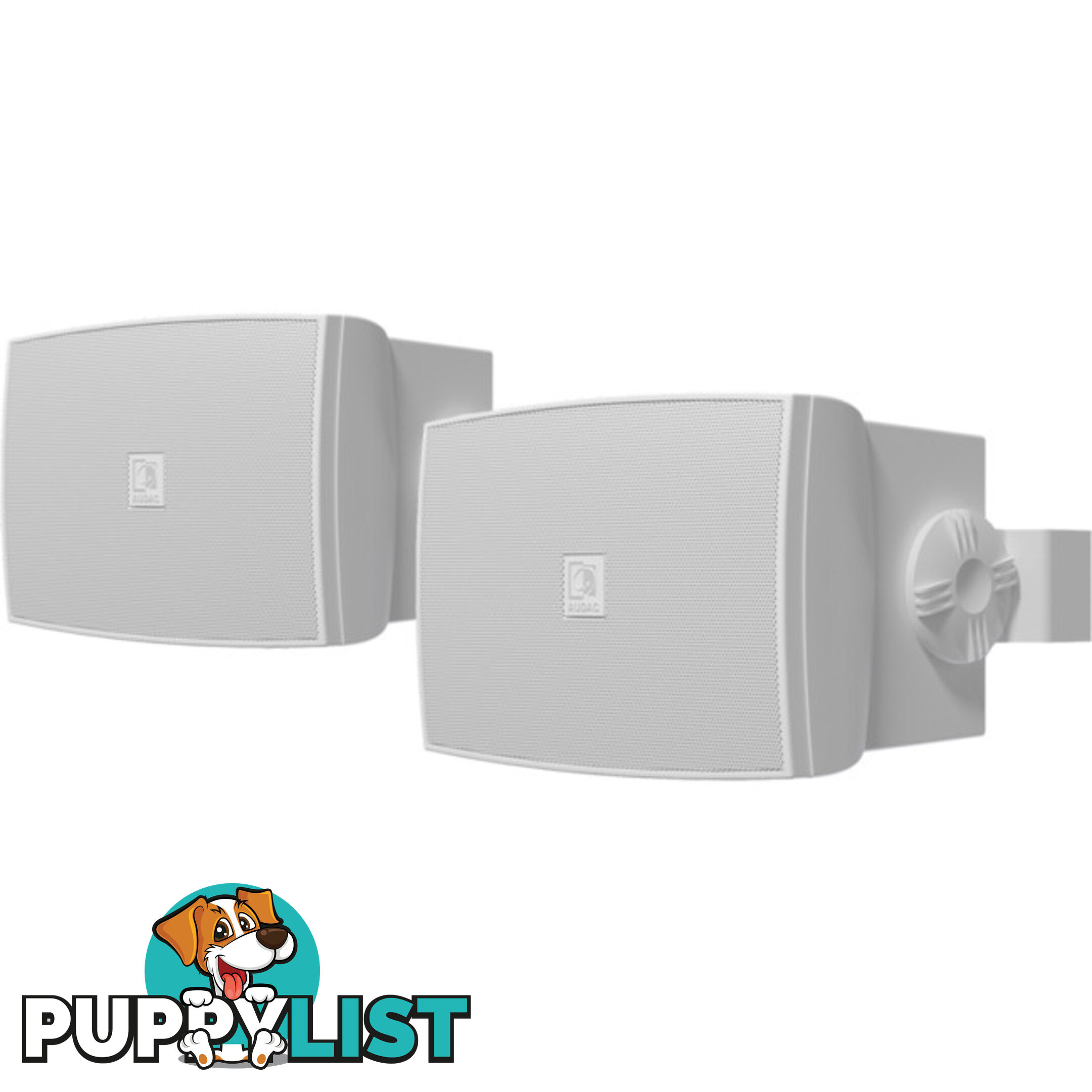 WX502OW WHITE 5" 2WAY OUTDOOR SPEAKERS U-BRACKET -100V / 8OHM- IP55