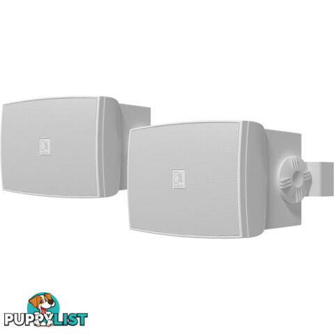 WX502OW WHITE 5" 2WAY OUTDOOR SPEAKERS U-BRACKET -100V / 8OHM- IP55