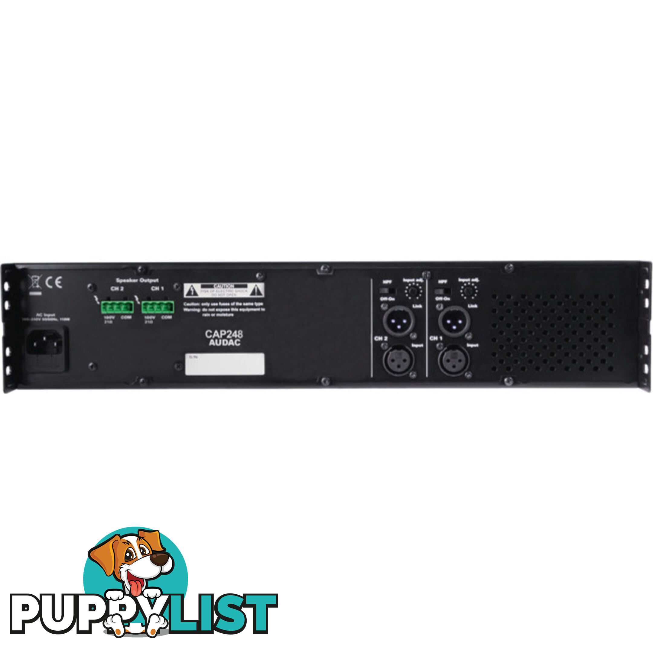 CAP248 2CH 100V- 2X 480W POWER AMP CLASS D - AUDAC