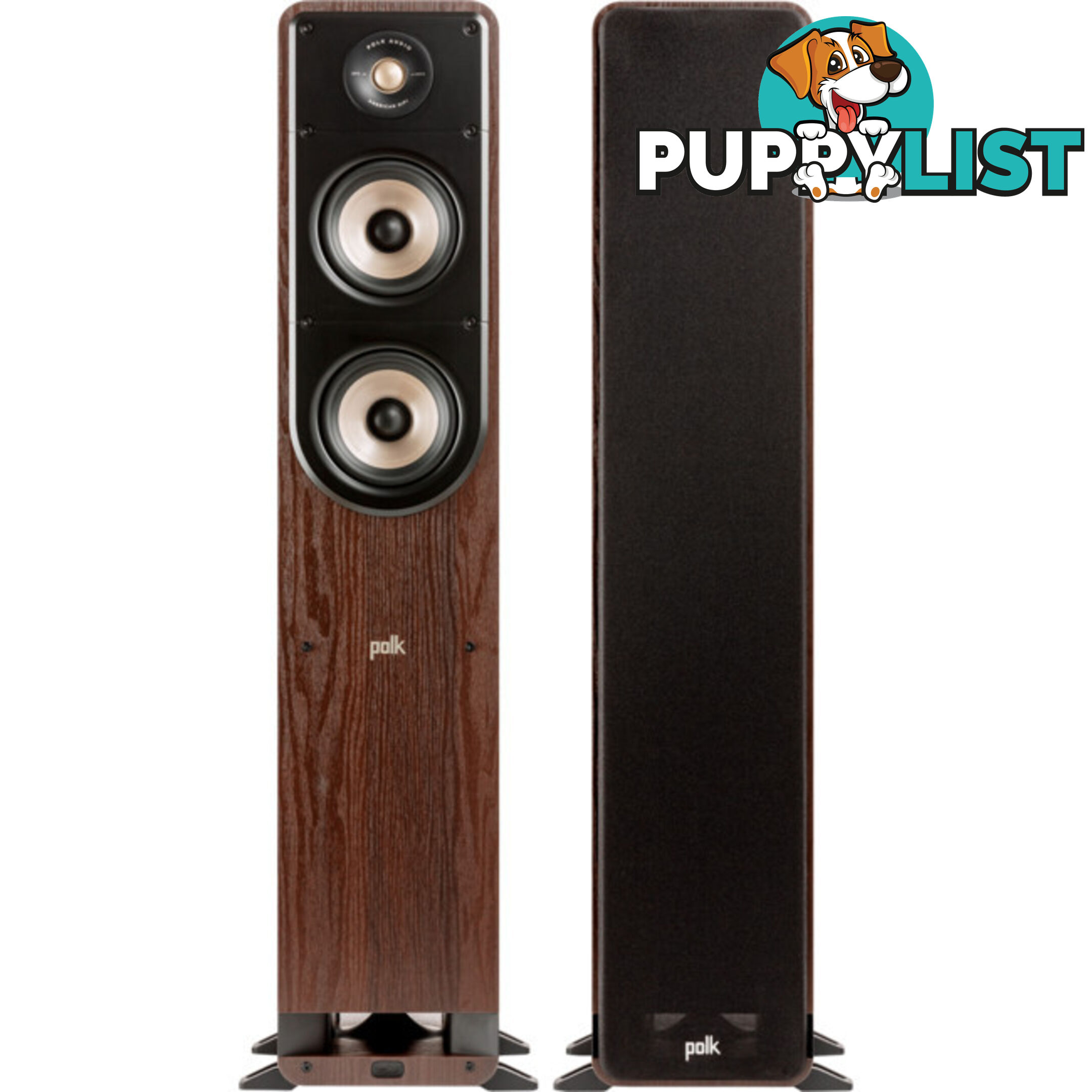 ES50BR SIGNATURE ELITE FLOOR STANDING SPEAKERS 2.5 WAY PAIR - BROWN