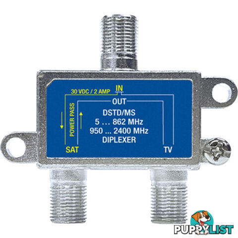 DSTD/MS SATELLITE & FTA DIPLEXER 'F' TYPE BS20 FOX APP F30979