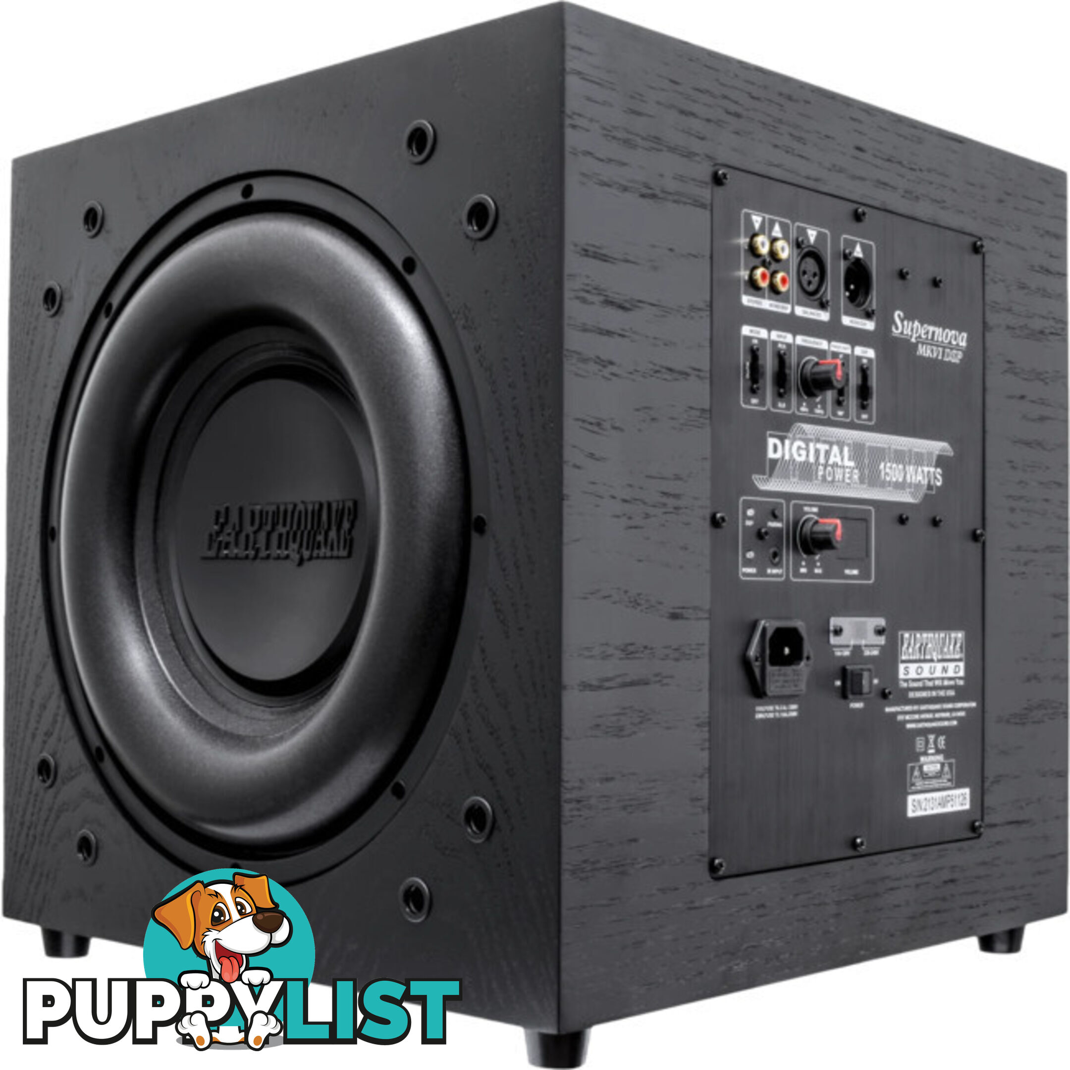 MKVI-DSP12BLK SUPERNOVA MKVI DSP 12" SUBWOOFER 1000W RMS BLACK PIANO