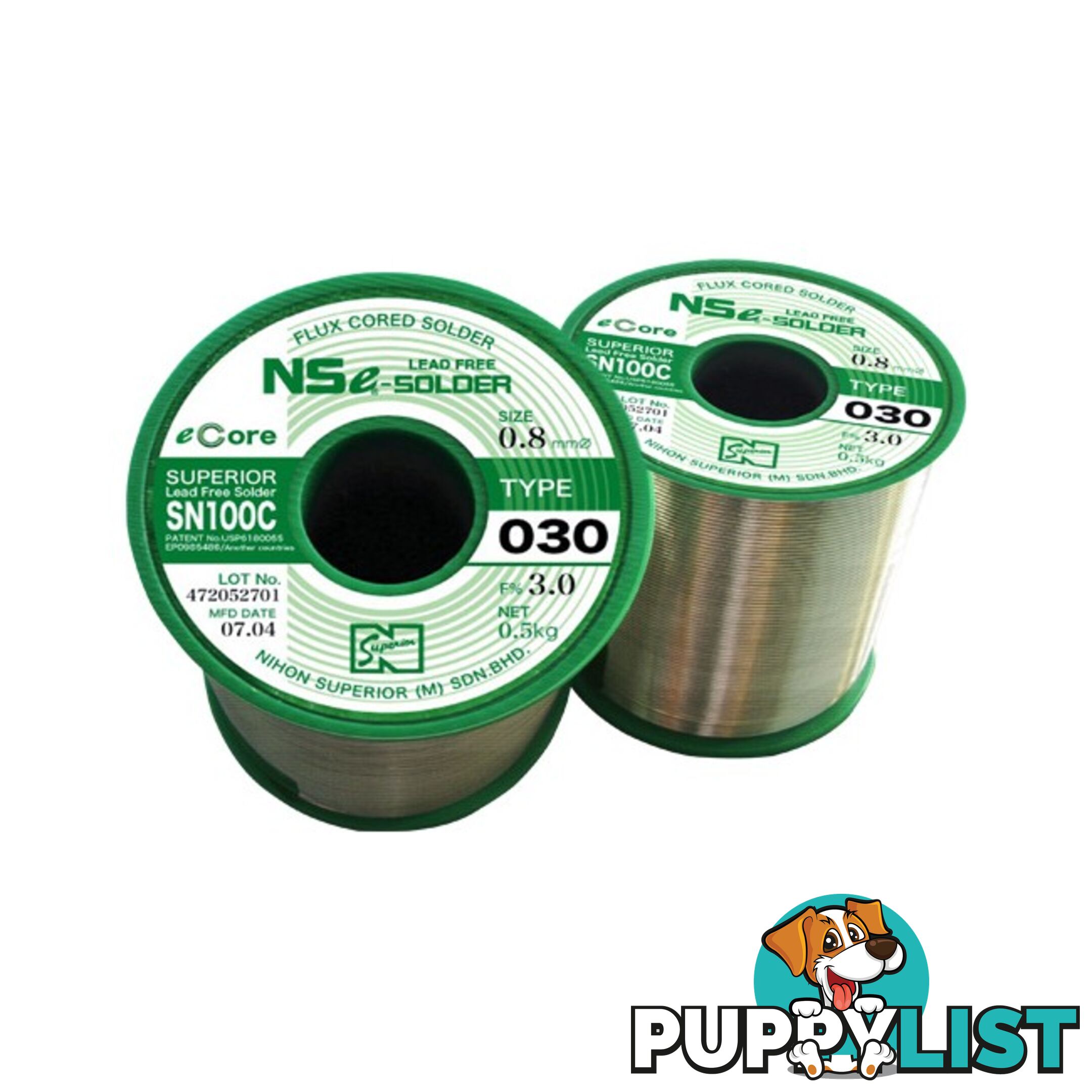 LF2.0SN100C.5K 2.0MM LEAD FREE SOLDER 500G NIHON SUPERIOR SN100C