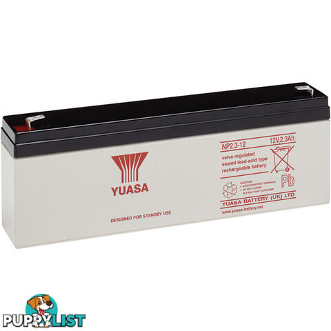 NP2.3-12 12V 2.3AMP YUASA SLA BATTERY SEALED LEAD ACID - NP SERIES