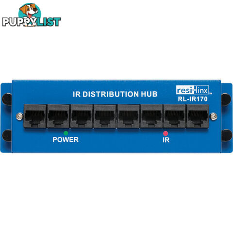 RLIR170 IR OVER CAT5 DISTRIBUTION HUB 7X RJ45 IN 1 OUT RESI-LINX