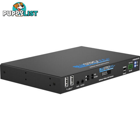 IP300UHDRX IP MULTICAST UHD 18GBPS VIDEO RECEIVER OVER 1GB IR, RS-232 & USB / KVM, POE- HDCP2.2