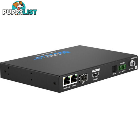 IP300UHDRX IP MULTICAST UHD 18GBPS VIDEO RECEIVER OVER 1GB IR, RS-232 & USB / KVM, POE- HDCP2.2