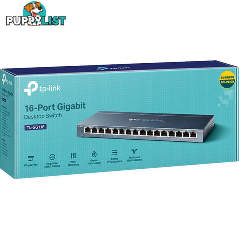 TLSG116 16 PORT GIGA DESKTOP SWITCH