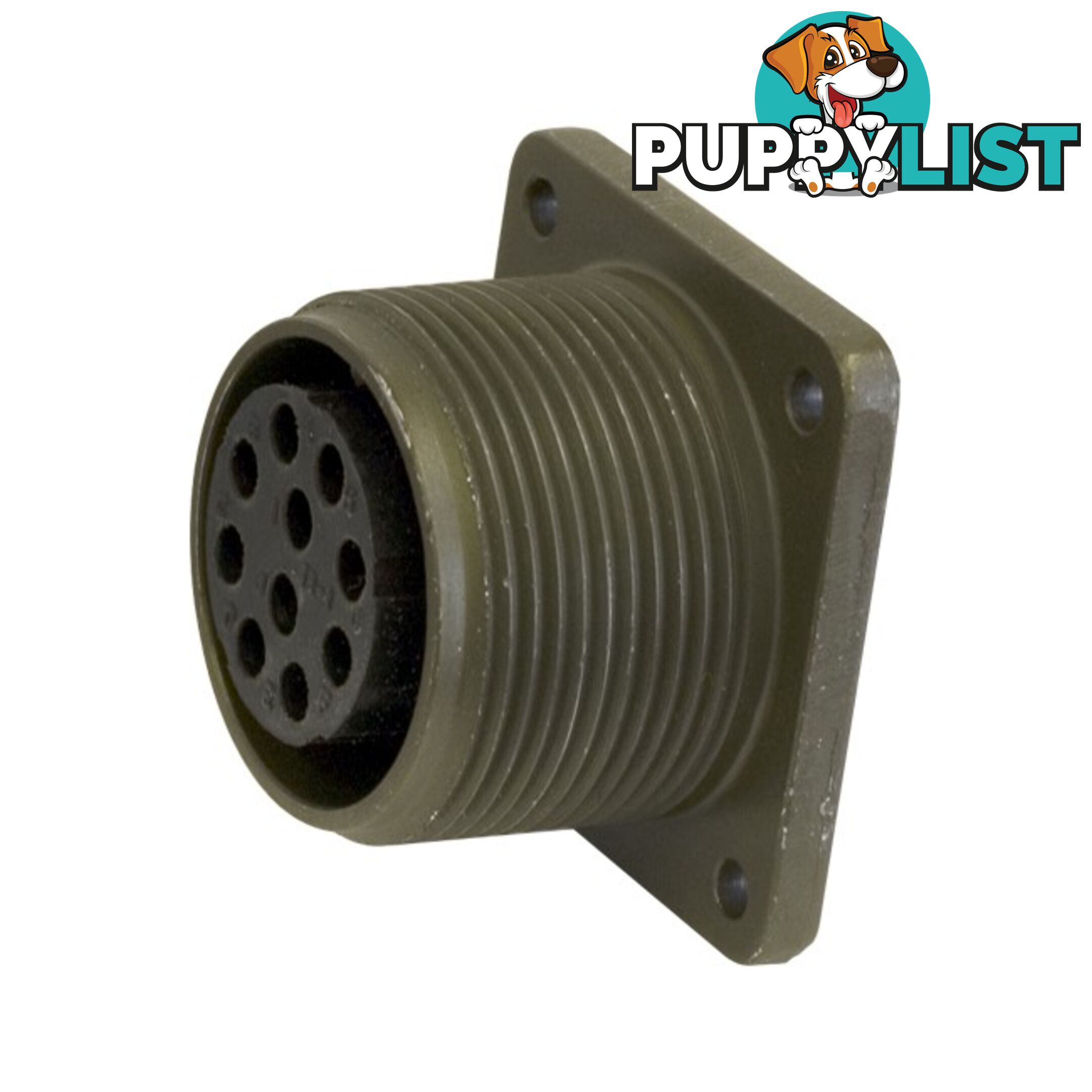 PW4670 10 PIN PANEL MOUNT SOCKET MS97 MILITARY STYLE