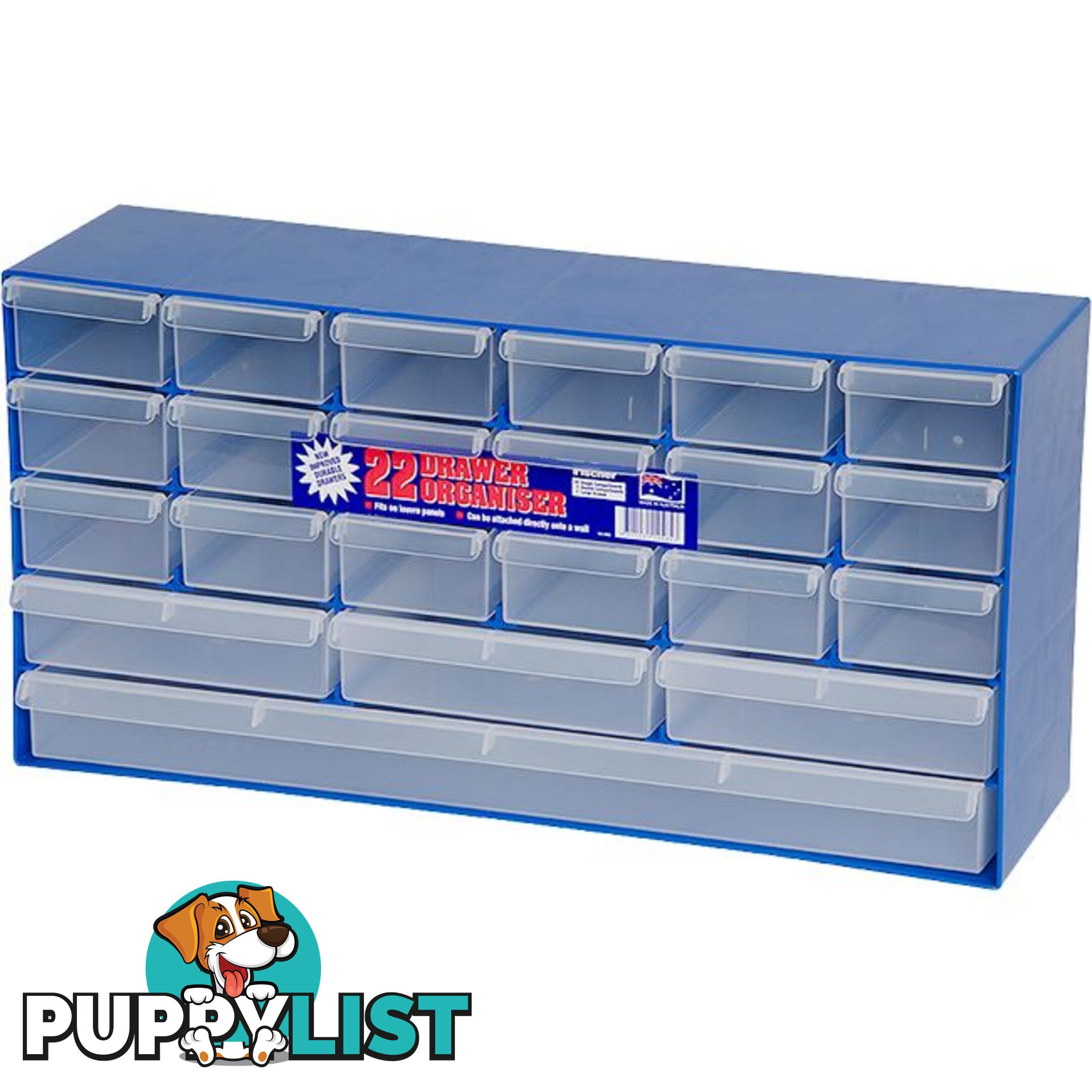 1H053 MULTI-SIZE 22-DRAWER CABINET COMPARTMENTS