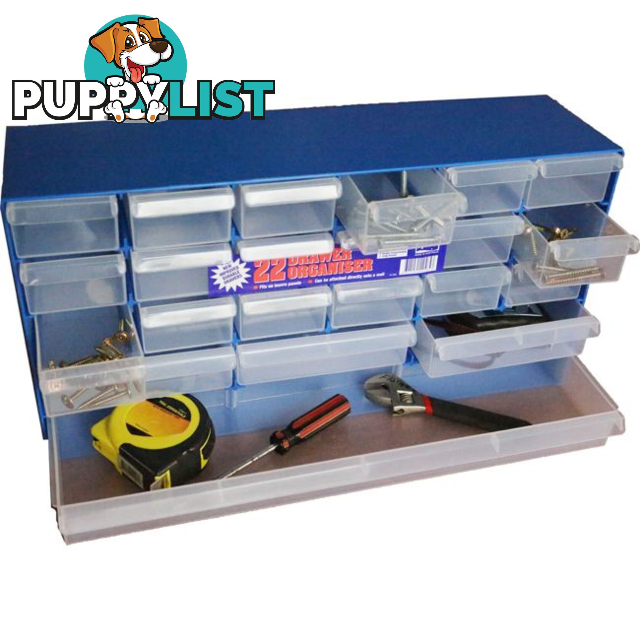 1H053 MULTI-SIZE 22-DRAWER CABINET COMPARTMENTS