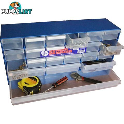 1H053 MULTI-SIZE 22-DRAWER CABINET COMPARTMENTS