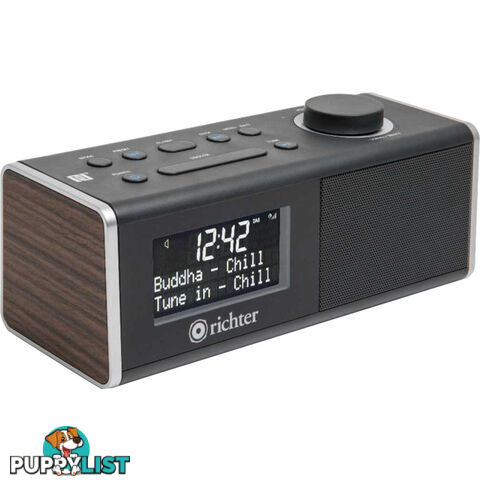 RR40WAL DIGITAL DAB+ ALARM CLOCK RADIO WALNUT BLUETOOTH/ NFC RICHTER