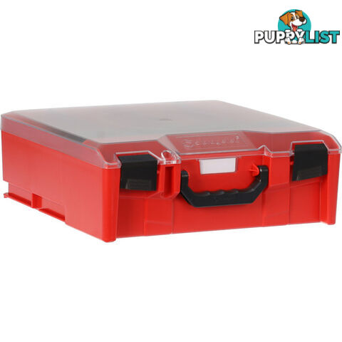 STLC-RD ABS LARGE CASE WITH CLEAR LID RED