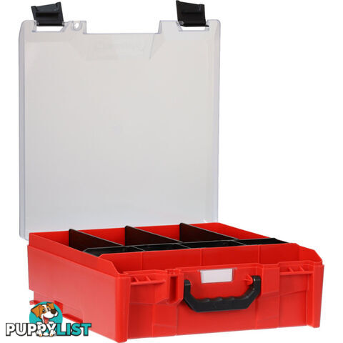 STLC-RD ABS LARGE CASE WITH CLEAR LID RED