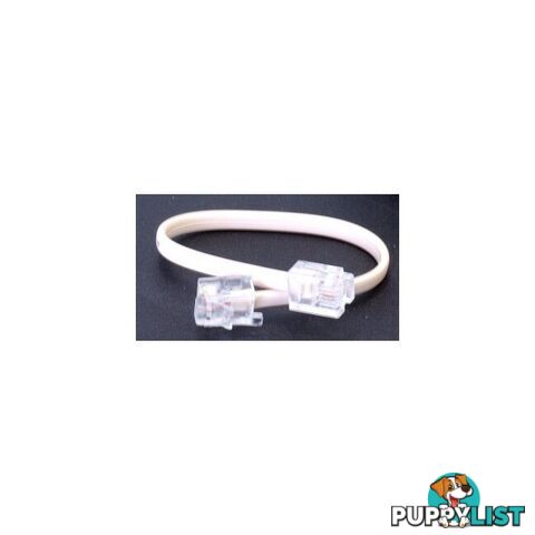 LC0046/WHT 15CM RJ12 TO RJ12 LEAD TEL5050