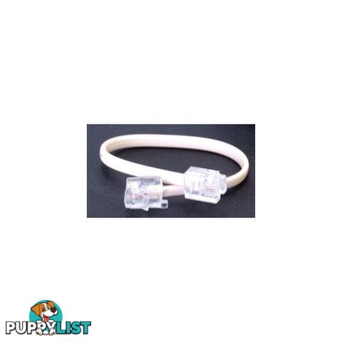 LC0046/WHT 15CM RJ12 TO RJ12 LEAD TEL5050