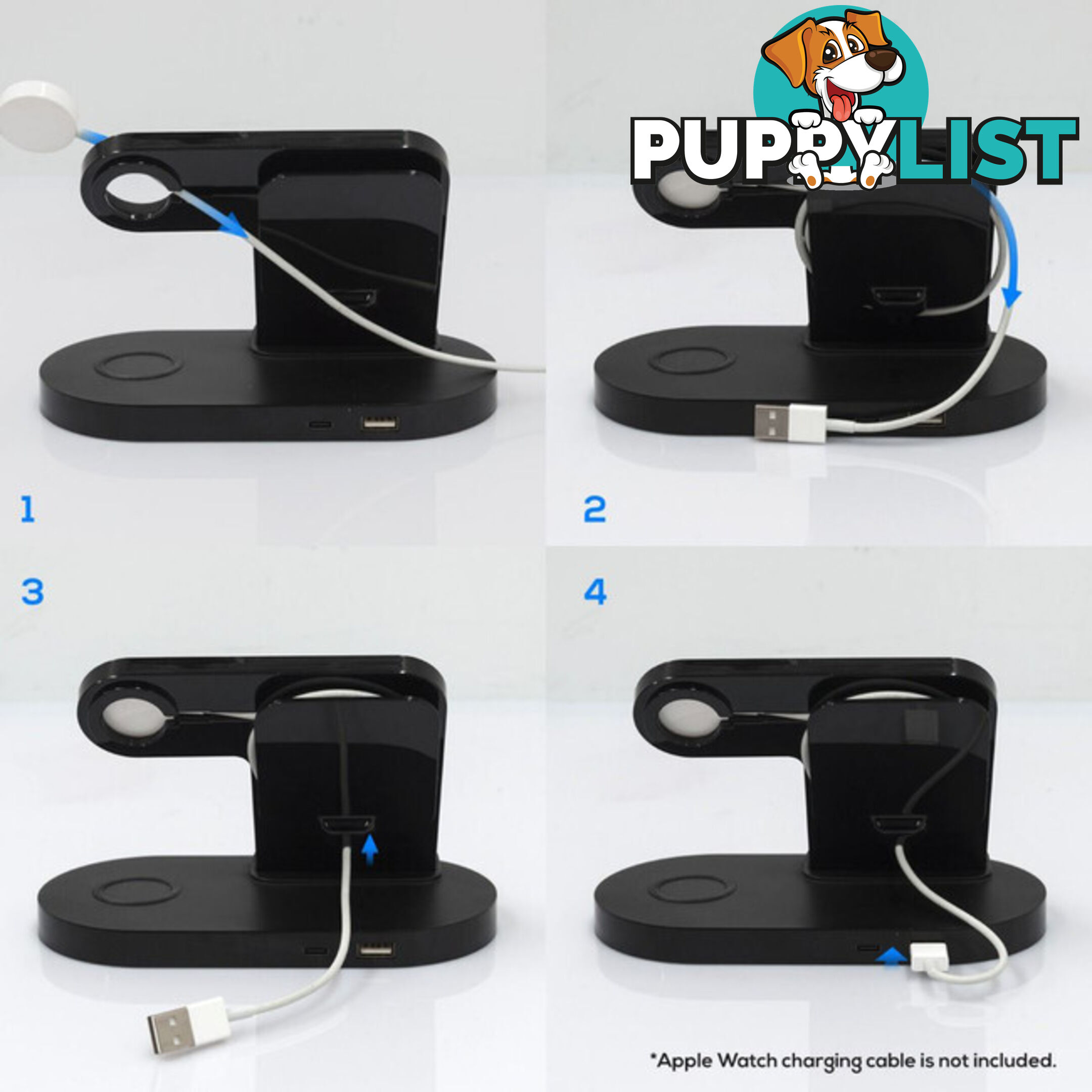 WCS03 3 IN 1 QI CHARGING STAND