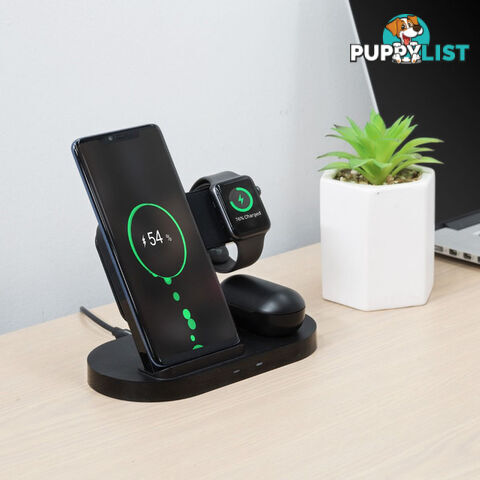 WCS03 3 IN 1 QI CHARGING STAND