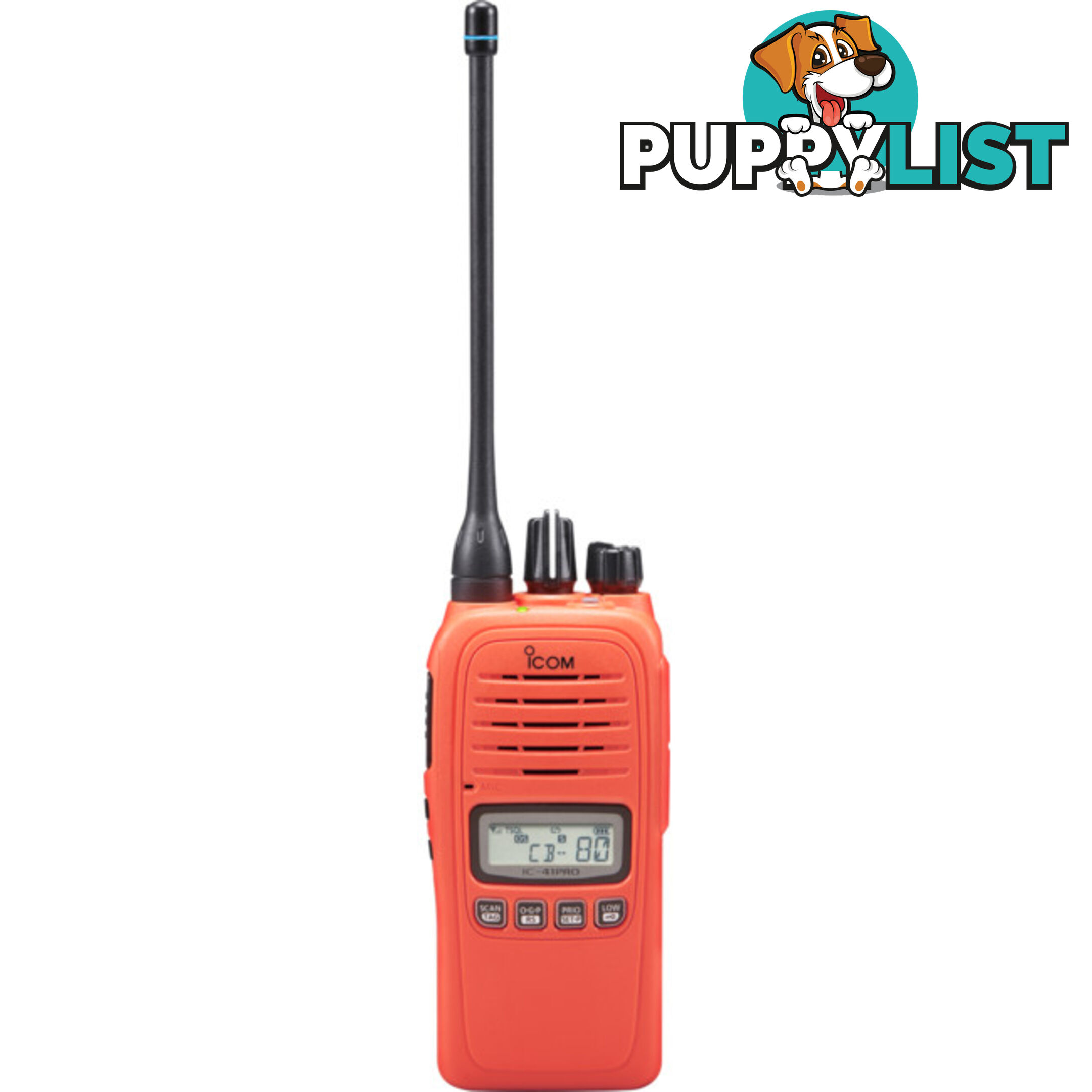 IC41PRO-ORANGE SPECIAL EDITION ORANGE UHF IP67 80CH HAND HELD RADIO