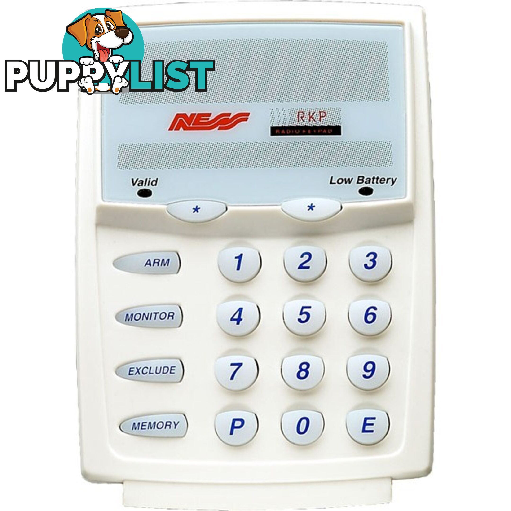 100-001 RADIO CONTROLLED KEYPAD SUITS NESS PANELS WITH 100-200