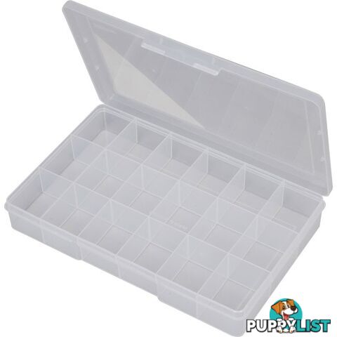 1H094 18 COMPARTMENT STORAGE BOX LARGE PLASTIC CASE