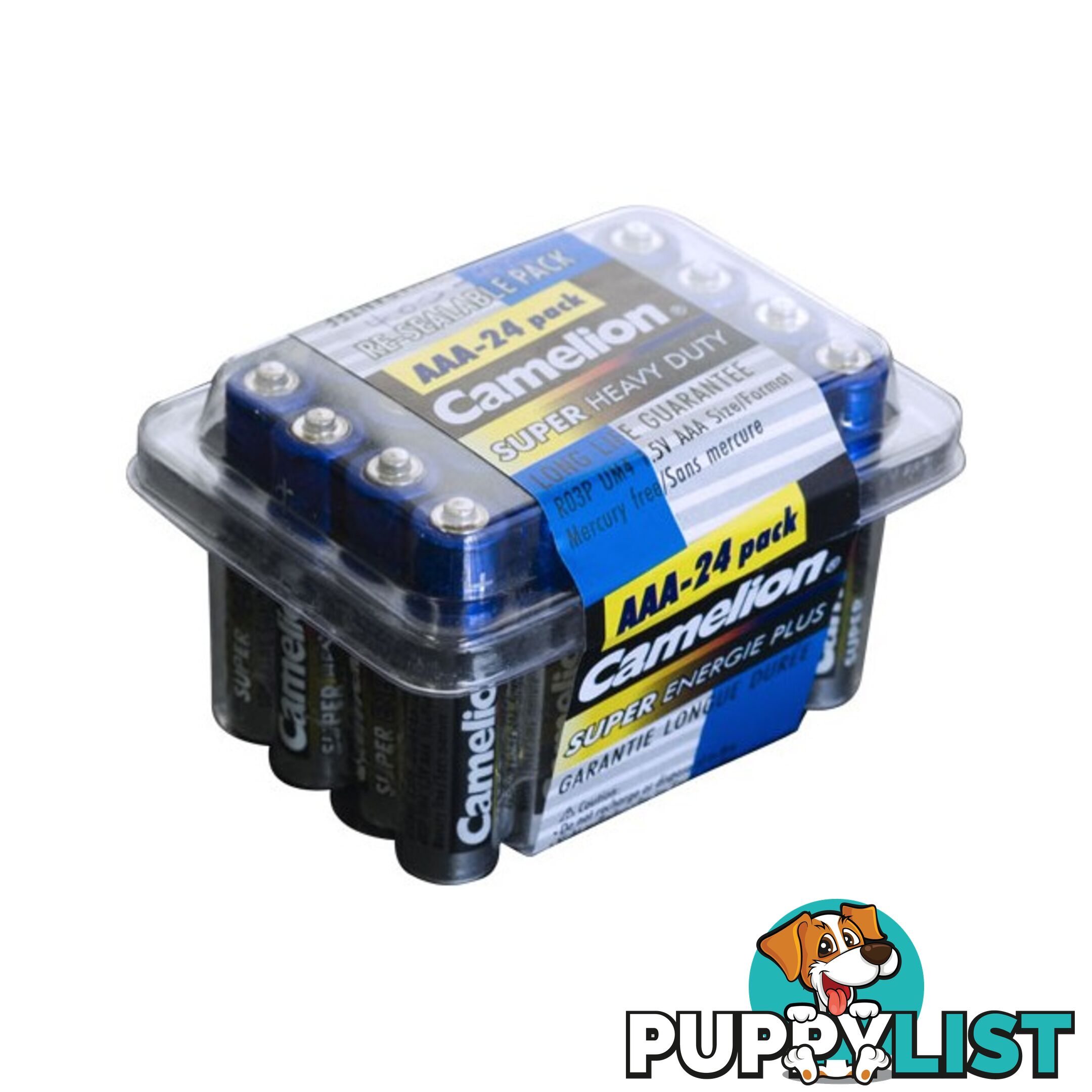 R03PPB24 AAA SUPER HEAVY DUTY - 24 PACK PK24 CAMELION BLUE SERIES