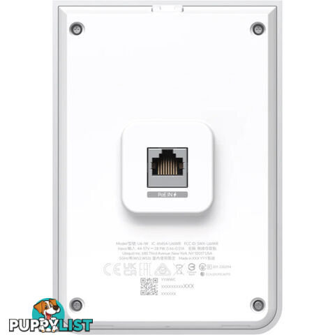 U6-IW WI-FI 6 IN-WALL ACCESS POINT BUILT-IN POE SWITCH