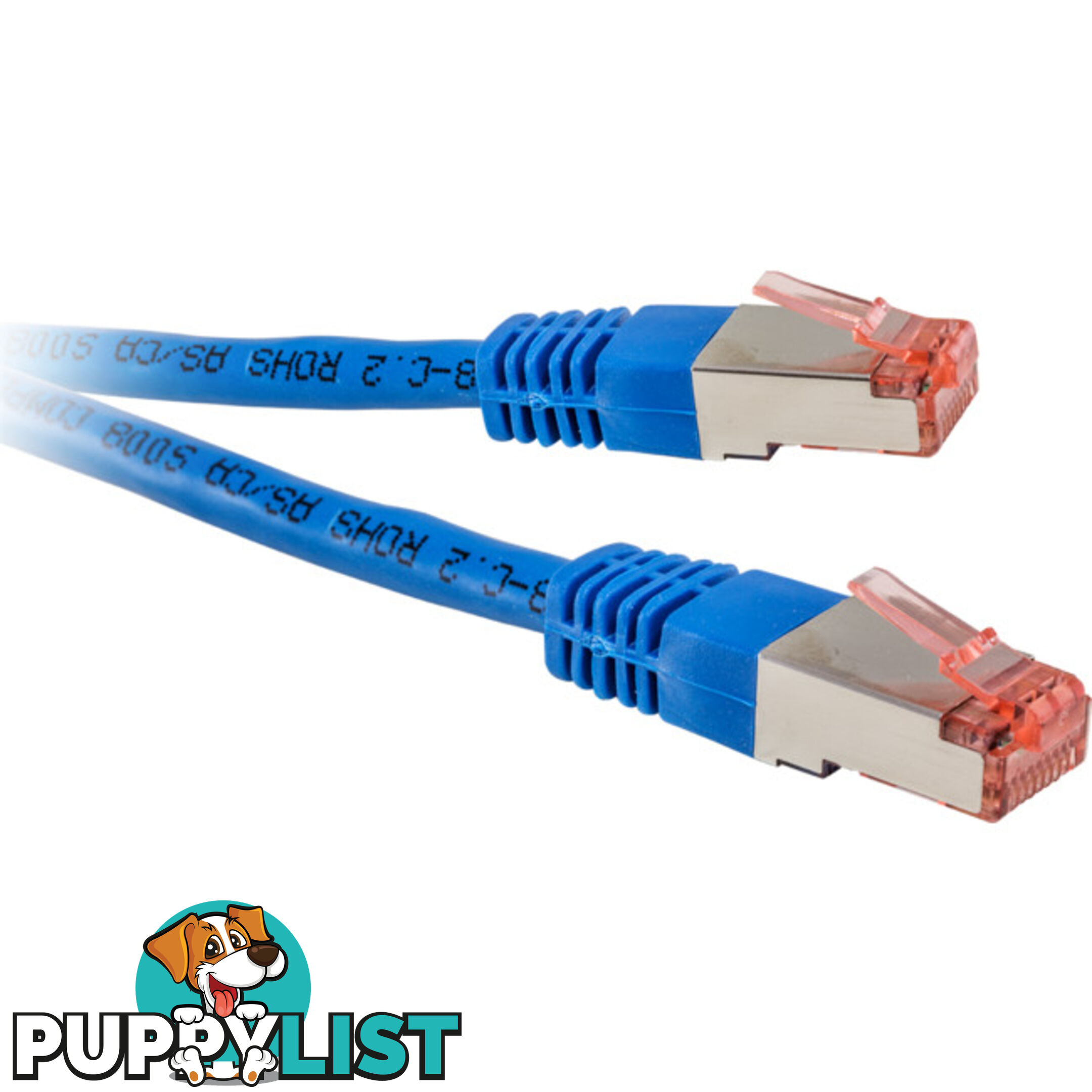 LC7520BL 0.5M BLUE CAT6A PATCH SHIELDED