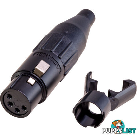 PD5333 4 PIN XLR LINE SOCKET - BLACK (AC4FB)