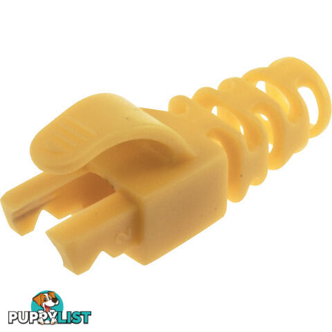 PK4035 6.5MM YELLOW RJ45 RUBBER BOOT FOR CAT5E/6 STYLE A