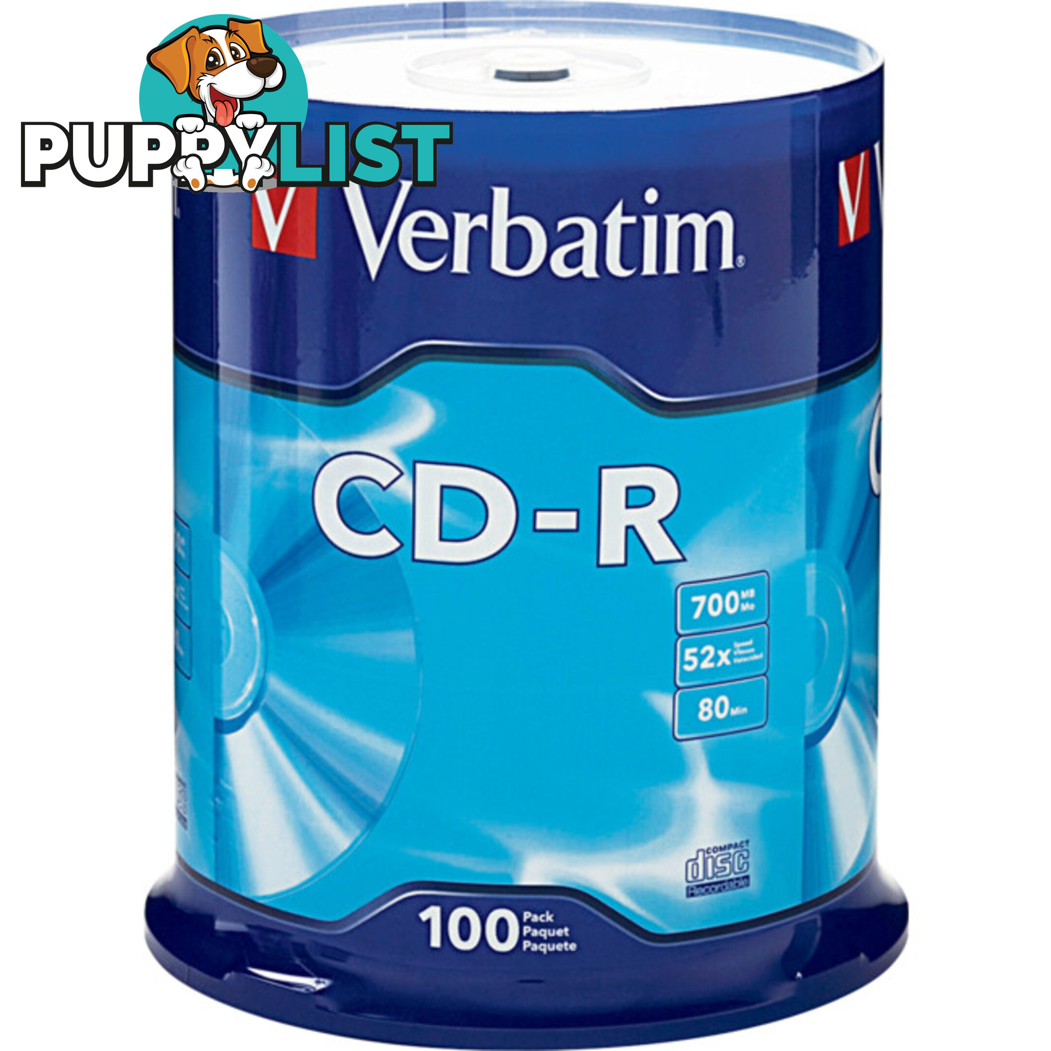 VCDR-100 100PK VERBATIM CD-R SPINDLE