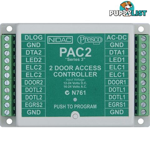 PAC2 TWO DOOR ACCESS CONTROLLER PRESCO