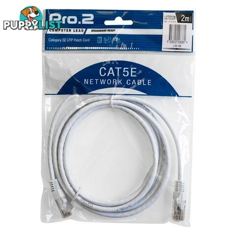 LC7232W 2M WHITE CAT5E PATCH LEAD