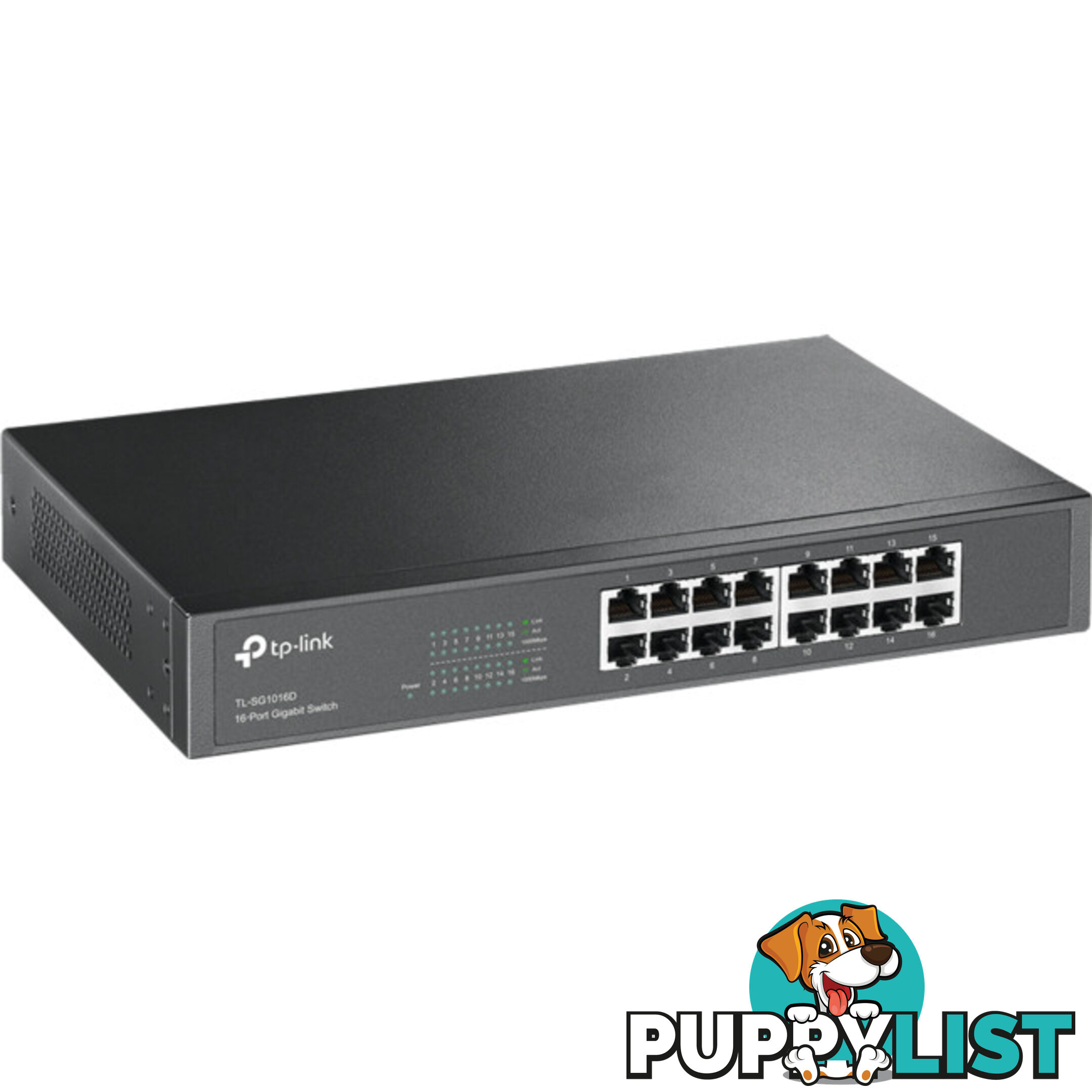 TLSG1016D 16 PORT GIGA DESKTOP SWITCH