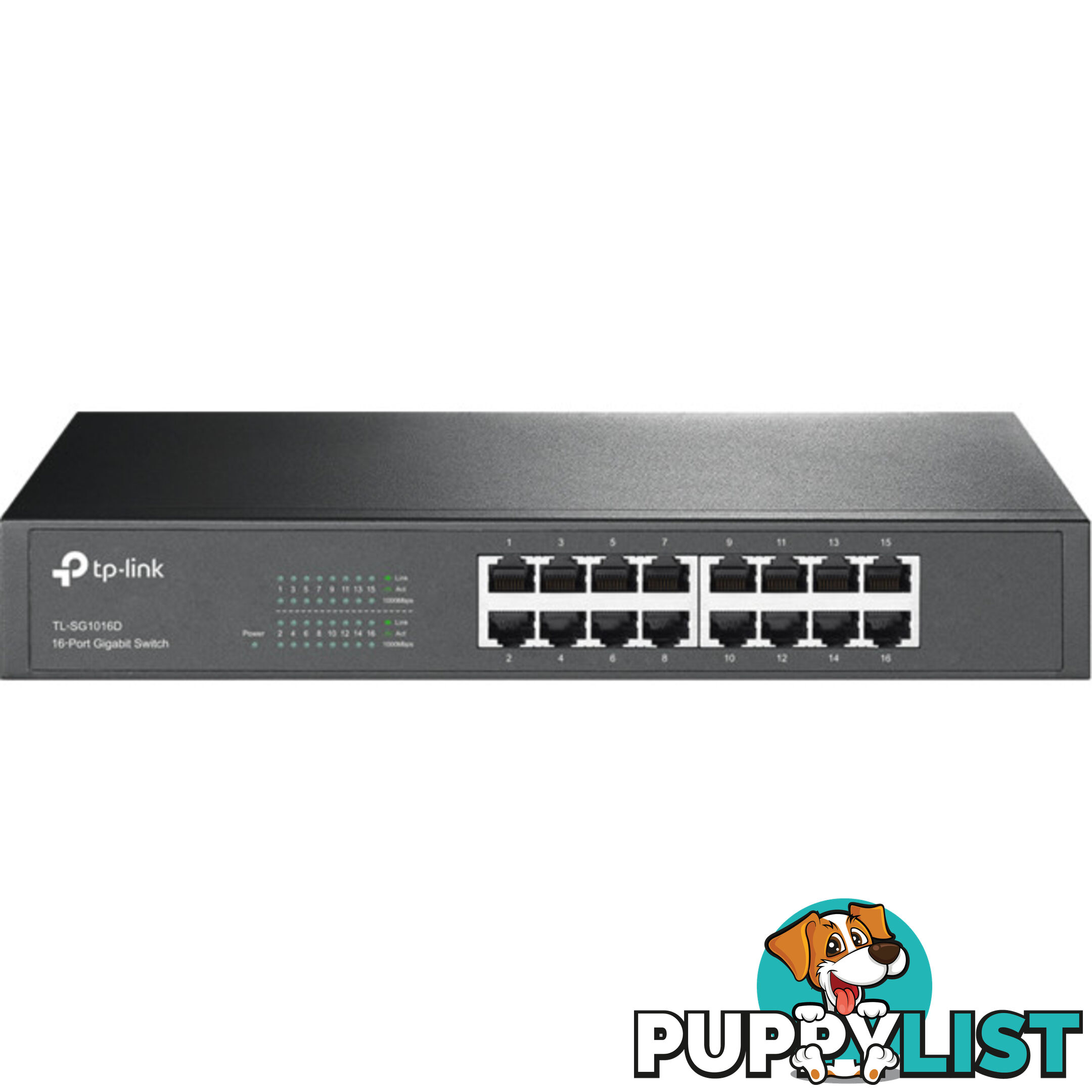 TLSG1016D 16 PORT GIGA DESKTOP SWITCH