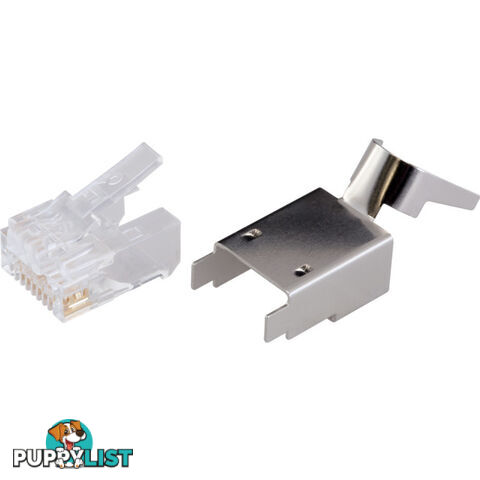 T3SPSC6G1.2 50PK STP RJ45 CAT6 SNAP PLUG SHIELDED EXT GROUND 2PC 1.2MM