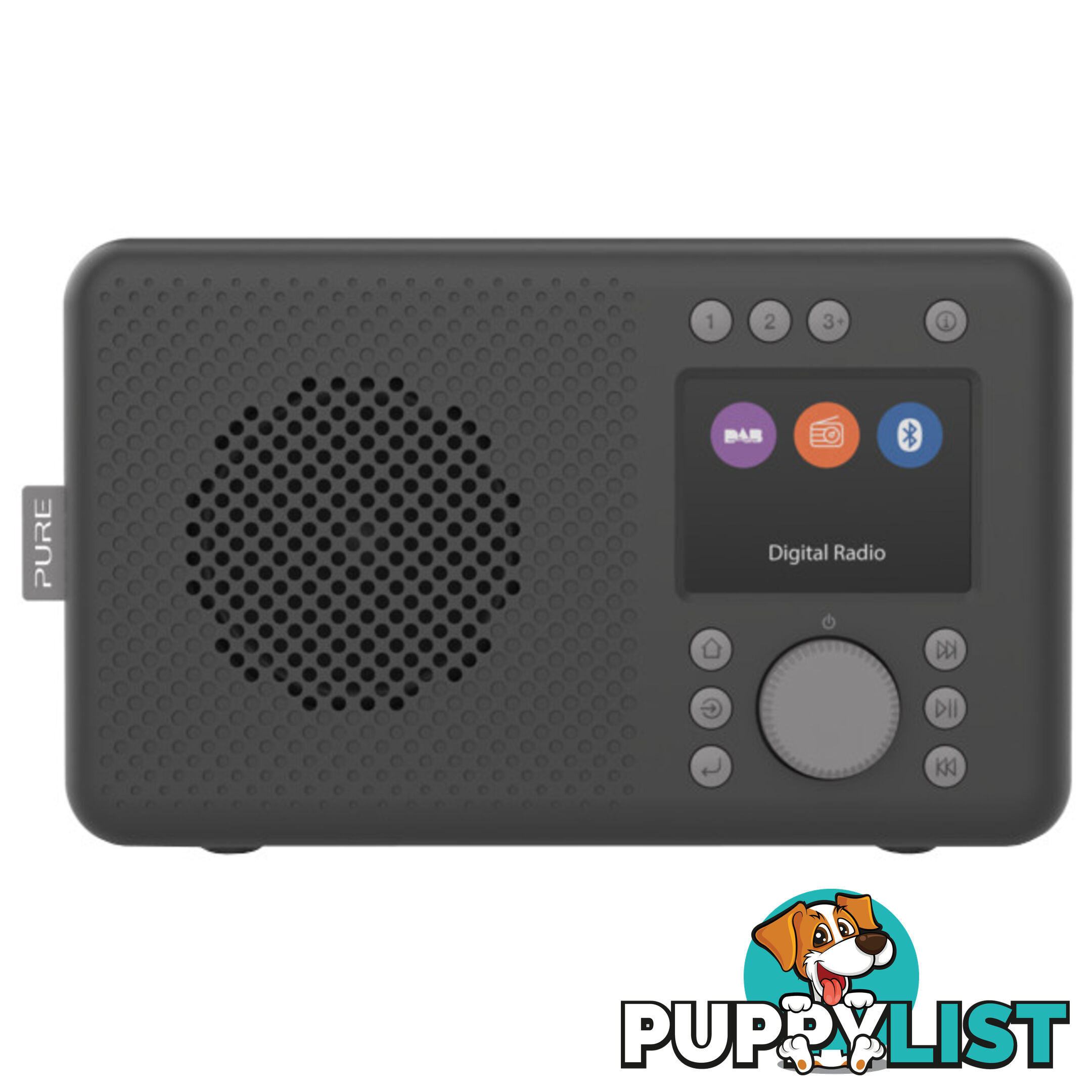 ELANDABCH PORTABLE DAB+ RADIO WITH BT CHARCOAL