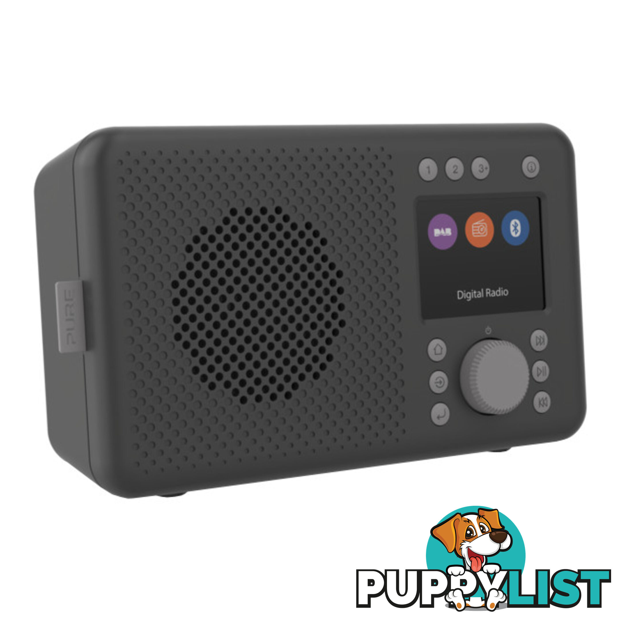 ELANDABCH PORTABLE DAB+ RADIO WITH BT CHARCOAL