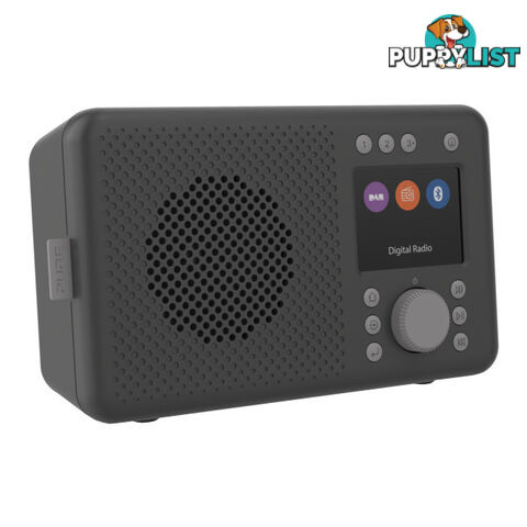 ELANDABCH PORTABLE DAB+ RADIO WITH BT CHARCOAL