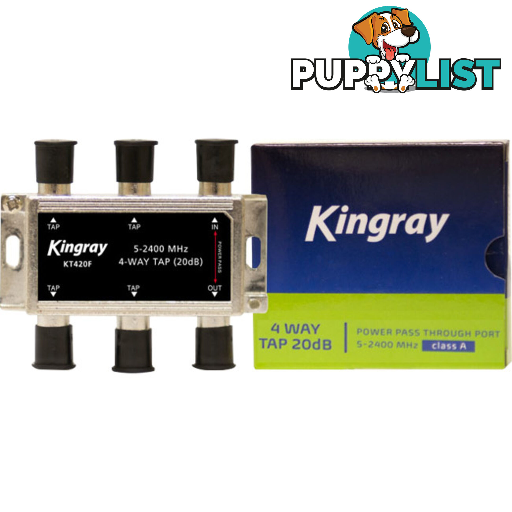 KT420F 4 WAY 20DB TAP 5-2400MHZ POWER PASS FOX APP. F30956