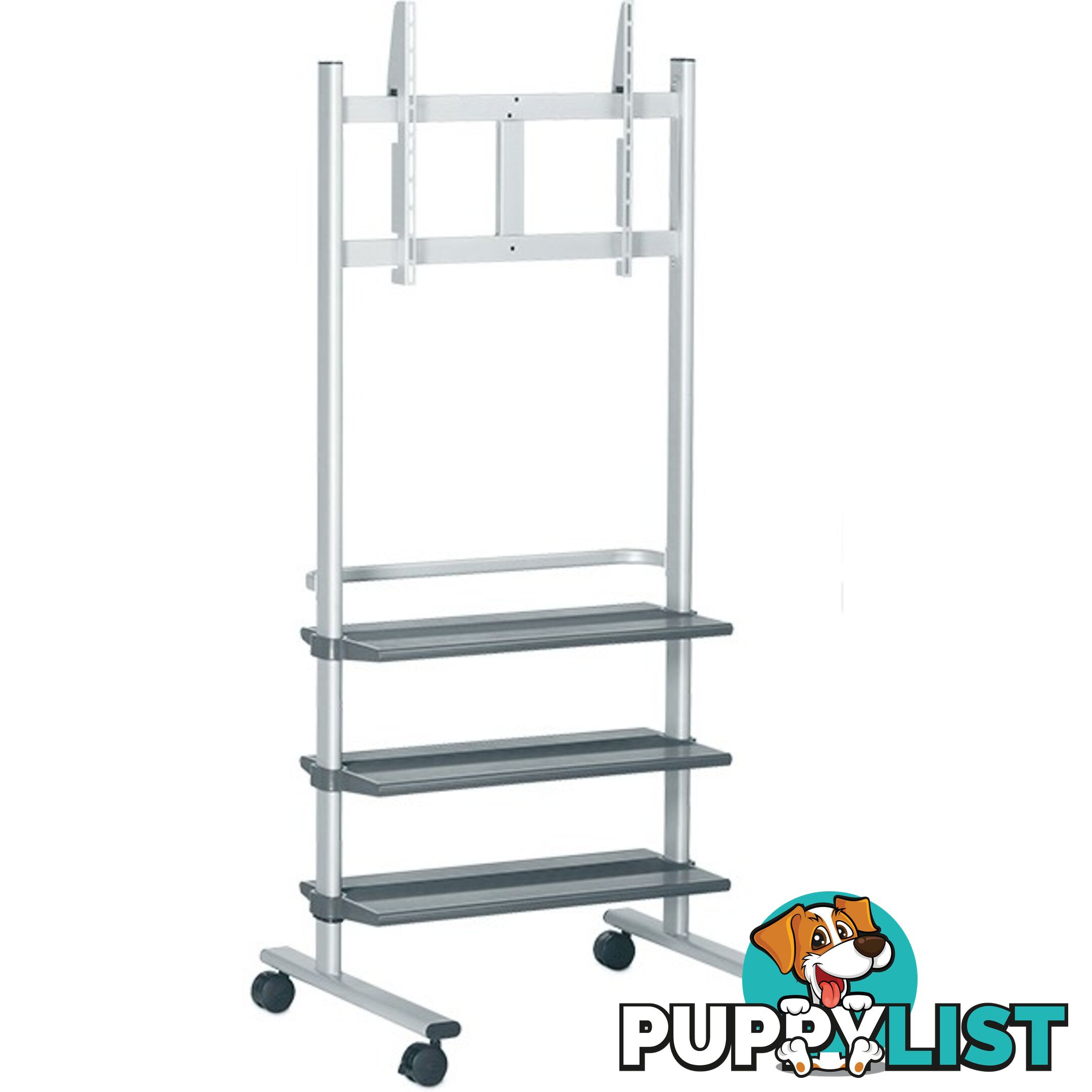 PB175 37"-50" 50KG DISPLAY TROLLEY 3 SHELVES VOGELS