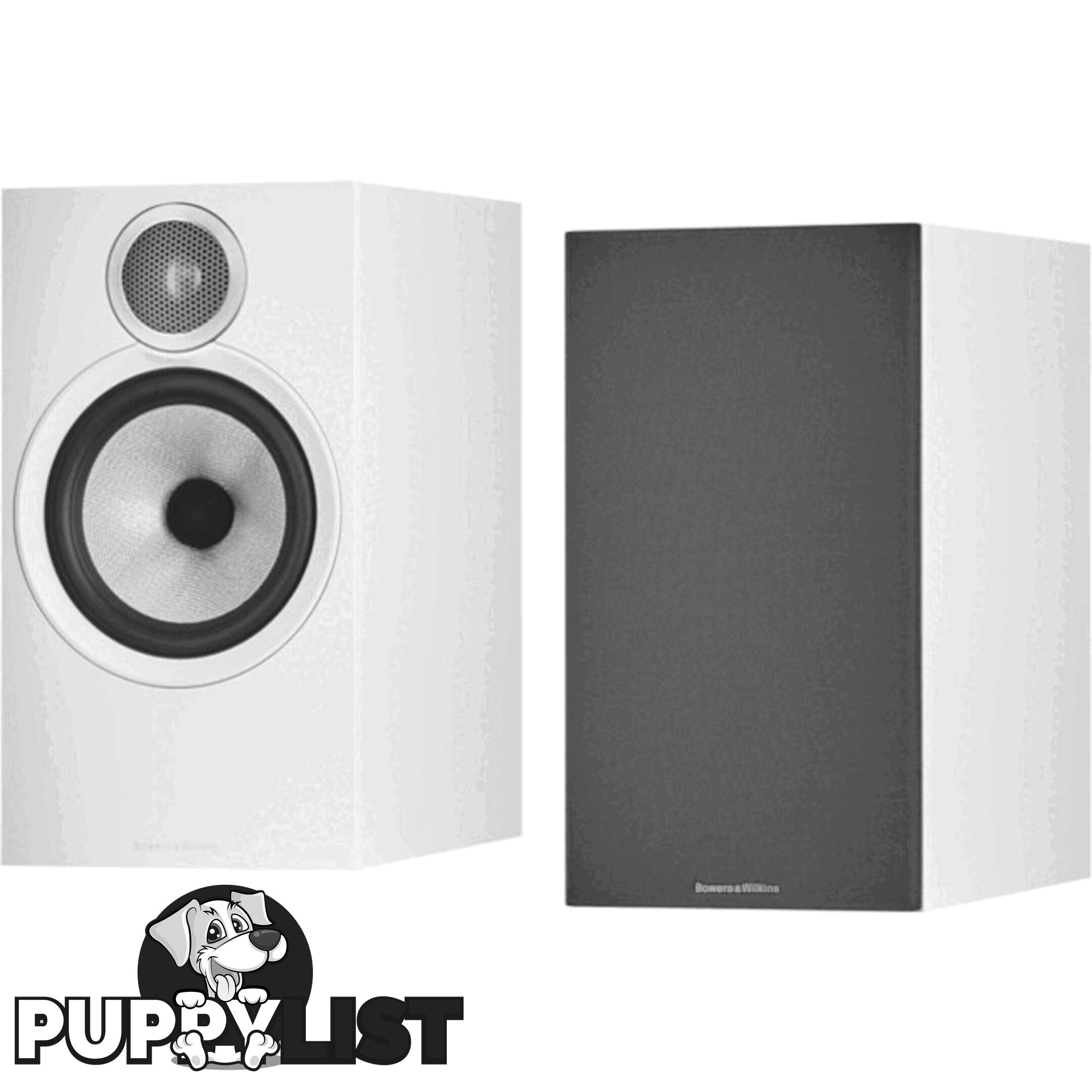 606S3W 2-WAY BOOKSHELF SPEAKERS WHITE FINISH