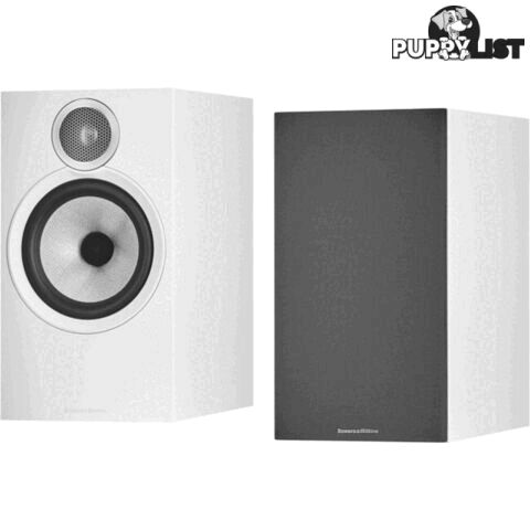 606S3W 2-WAY BOOKSHELF SPEAKERS WHITE FINISH