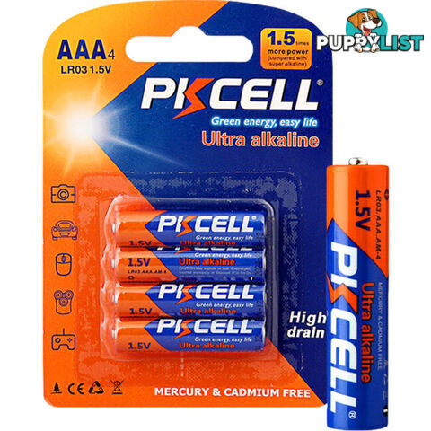 PKAL4PAAA 1.5V ULTRA ALKALINE AAA BATTERY 4PK LR03 ULTRA DIGITAL