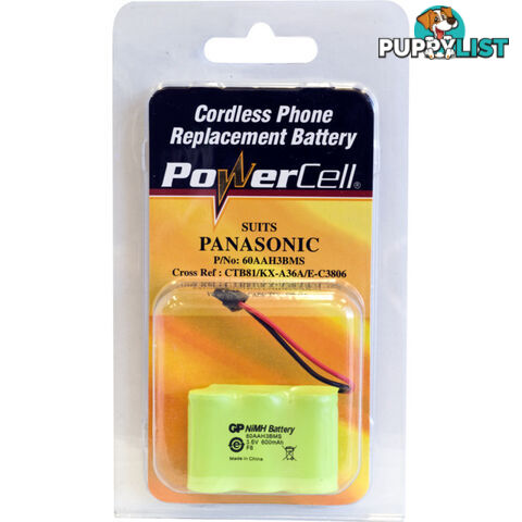 CTB81 3.6V NIMH 600MAH PHONE BATTERY SUITS PANASONIC CORDLESS PHONE