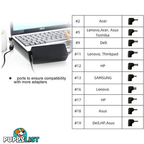 LPS18 65W LAPTOP ADAPTER 10 TIPS