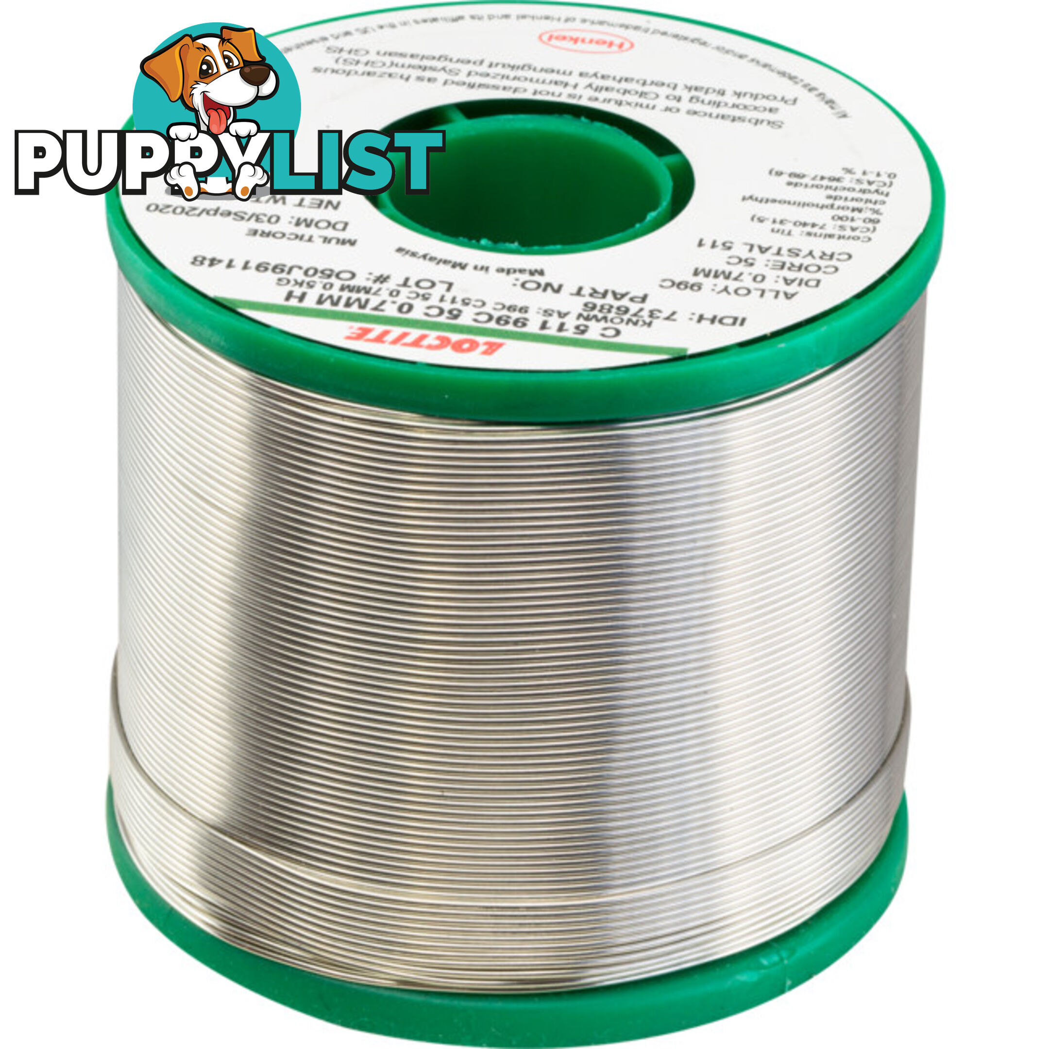 LF0.71-500G 0.71MM LEAD FREE SOLDER 500G 99% TIN, 1% COPPER - MULTICORE